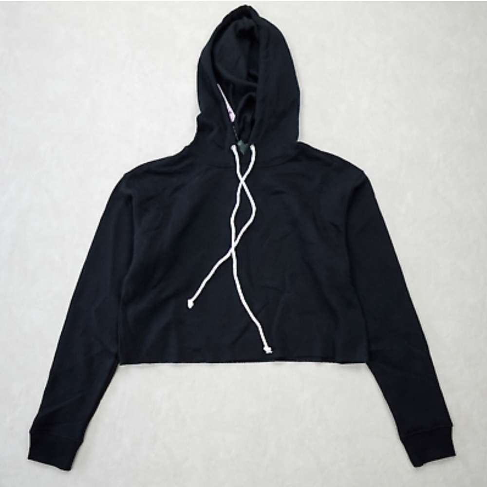 Wild Fable black hoodie cut off cropped M